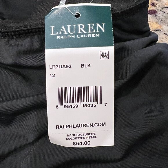 Ralph Lauren Beach Club Solid Skirted Hipster Bikini Bottom- Size 12- NWT - Picture 6 of 8